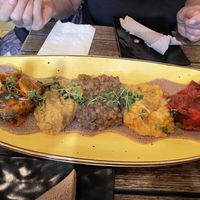 Pissaro platter  at Ras Plant Based in Brooklyn
