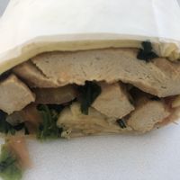 Chicken caprese wrap (vegan)  at Silver Spoon Diner in Clarks Summit