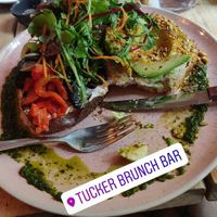 Vegan avocado toast at Tucker Brunch Bar in Berlin