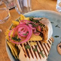 Breakfast burrito €12 3/5 ⭐ at Tucker Brunch Bar in Berlin