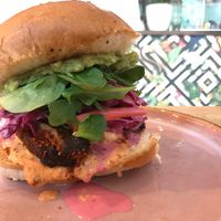This Mushroom chipotle bun, was very yummy. I loved it.  at Tucker Brunch Bar in Berlin