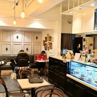 interior of location - seating at Ma Pause in Seoul