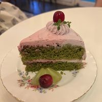 Raspberry matcha cake   at Ma Pause in Seoul