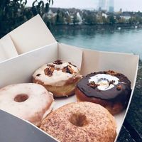 Different donuts at Mystifry in Basel