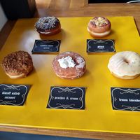 Donut selection at Mystifry in Basel