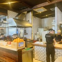 Fresh bread making area at Wild Flour in Makati