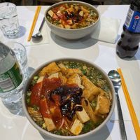 Vegan pho soup with spicy sauce  at Saigon Corner in Turku