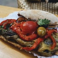 Coca de verduras  at Fornet de la Soca in Mallorca