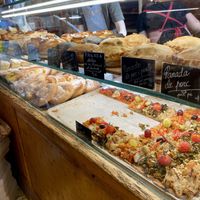 Several vegan pastry options for around 3,8-5 € each  at Fornet de la Soca in Mallorca