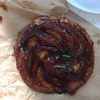 apple sweet pastry at Fornet de la Soca in Mallorca