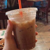 Iced mocha with oat milk at Crosswalk in New Braunfels