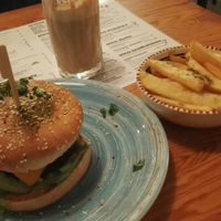 Quarterpounder with vegan cheese and fried at Falla - Maybe closed in Lodz