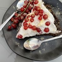 Raw chocolate cake with coconut cream at Falla - Maybe closed in Lodz