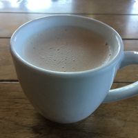 Chai latte with oat milk at Gogi Kitchen at C&C in Castle Rock