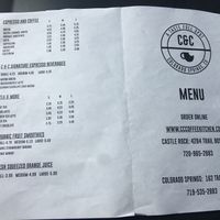 Menu 2 at Gogi Kitchen at C&C in Castle Rock