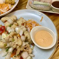 Cauliflower wings and summer rolls at Madame Pho in Belfast