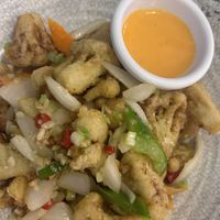 Cauliflower wings with spicy vegan mayo  at Madame Pho in Belfast