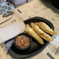 Empanadas de hojaldre  at Iom Cocina Plant-Based in Bogota