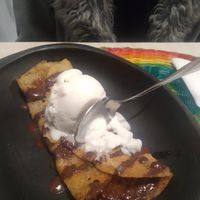 Creppe dulce. at Iom Cocina Plant-Based in Bogota