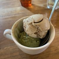 Matcha and straciatella gelato  at Kood Kolaborasi Untuk Desa in Denpasar