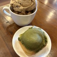 Matcha roll and gelato  at Kood Kolaborasi Untuk Desa in Denpasar