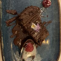 Vegan brownie  at The Chubby Cherub in Belfast