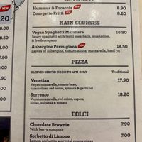 June 2026 restaurant lunch menu  at The Chubby Cherub in Belfast