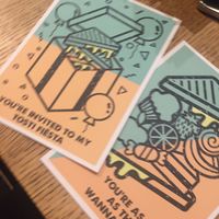 food pun cards at Happy Tosti in The Hague