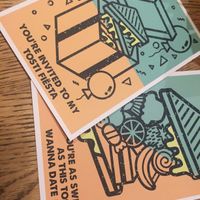 food pun cards at Happy Tosti in The Hague