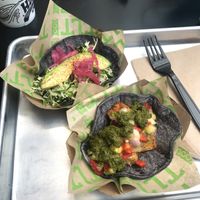 Two vegan tacos   at TLT Food in Irvine