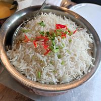 Basmati rice at India Palace in Apeldoorn