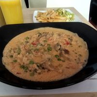 🤤 risotto de mare una delicia vegana at Canela Delicias Veganas in Bogota