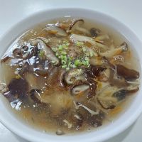 "Mushroom and Vegetarian Meat Soup" ($ 55) at YāChuān ShíTáng Shū SùShí 鴨川食堂蔬素食 in Taichung