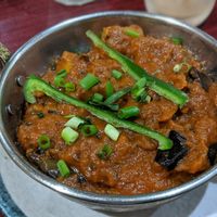 Eggplant and potato curry! at Namaste Himal in Tokyo