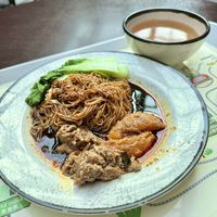 Malaysian style Rendang mee with soy meat, yum!😋👍 #Veganuary at VegTalk in Genting Highlands