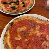 Marinara and marinara special pizzas. at Parco Della Pace  in Hiroshima