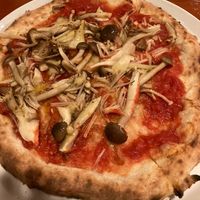 Another mushroom pizza whose name escapes me   at Parco Della Pace  in Hiroshima