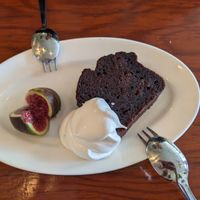 Vegan chocolate cake at Parco Della Pace  in Hiroshima