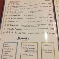 Menu  at Parco Della Pace  in Hiroshima