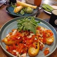 Bruschetta and Veta Rolls at Grüner Salon in Dortmund