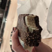 Tahini ice cream sandwich (vegan dessert) at Laser Wolf in Philadelphia