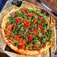 this season’s vegan balsamic pizza #Veganuary at The Tipsy Toboggan in Fall River