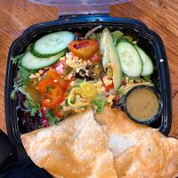 southern tortilla salad at The Tipsy Toboggan in Fall River