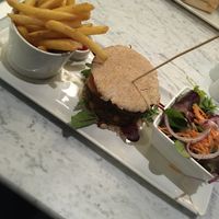 Vegan falafel burger  at Ivy Room  in Killarney