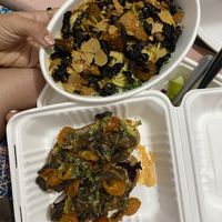 Tofu brunch + Alfredo pasta take away at INA Restaurante in Medellin