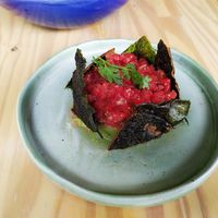 Sandía Tartare at INA Restaurante in Medellin