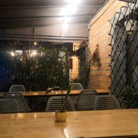 Terrace outside at INA Restaurante in Medellin