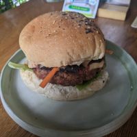 Vegan Burger Fest burger (18.000 COP) - 3/5 at INA Restaurante in Medellin
