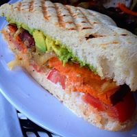 Sweet potato and avocado panini.  at Garden to Grill in Sacramento