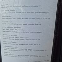 Menu Jan 2026 at Vandal in Newtown